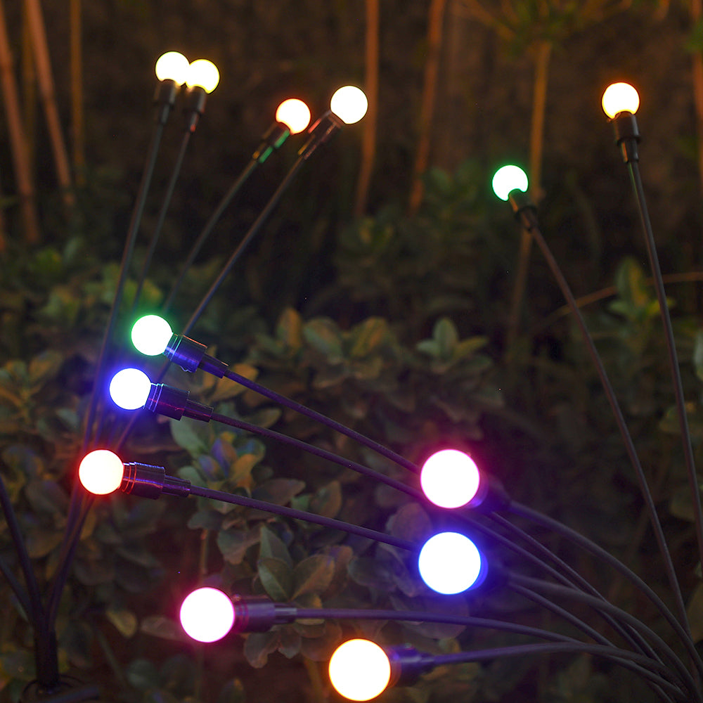 PACK DE 2 ESTACAS LUCIERNAGAS SOLARES PARA JARDIN - Ilumina tu Casa