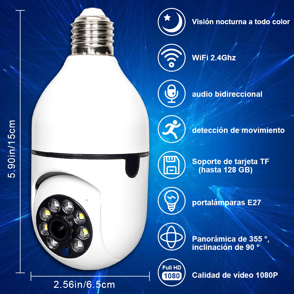 Camara Ampolleta de Seguridad - Ilumina tu Casa